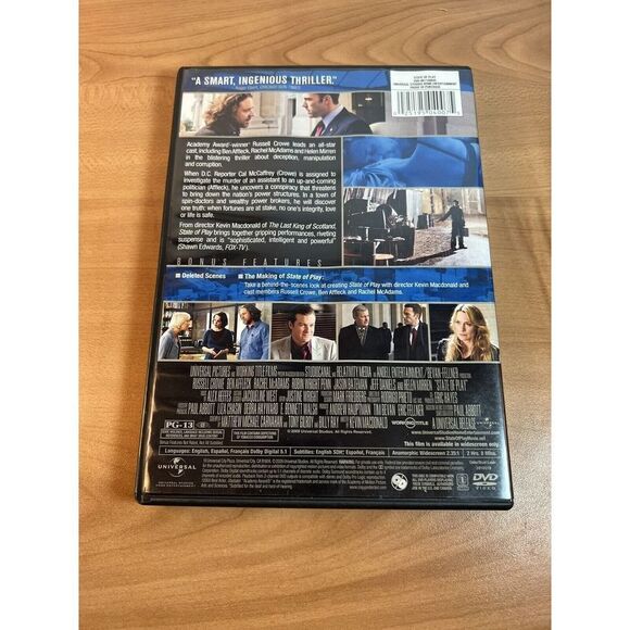 State of Play (DVD) Russell Crowe• Universal Pictures• PG 13 - Picture 2 of 7